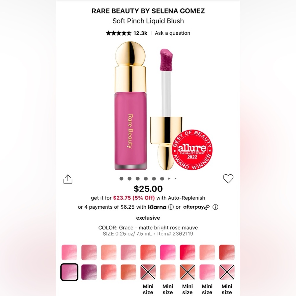 RARE BEAUTY BY SELENA GOMEZ
Soft Pinch Liquid Blush